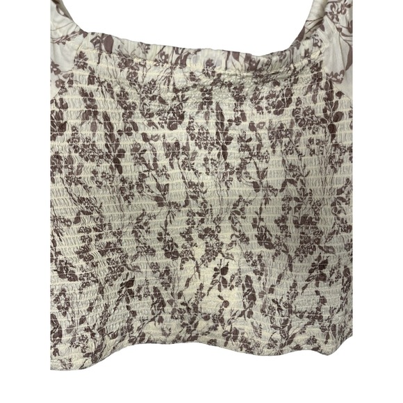 NWT Seraphine Floral Smocked Cotton Maternity Top Size 6 - Picture 4 of 9